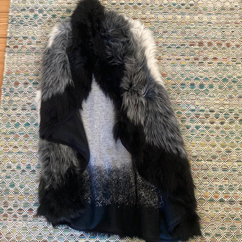 Natalia Romano fluffy vest one size